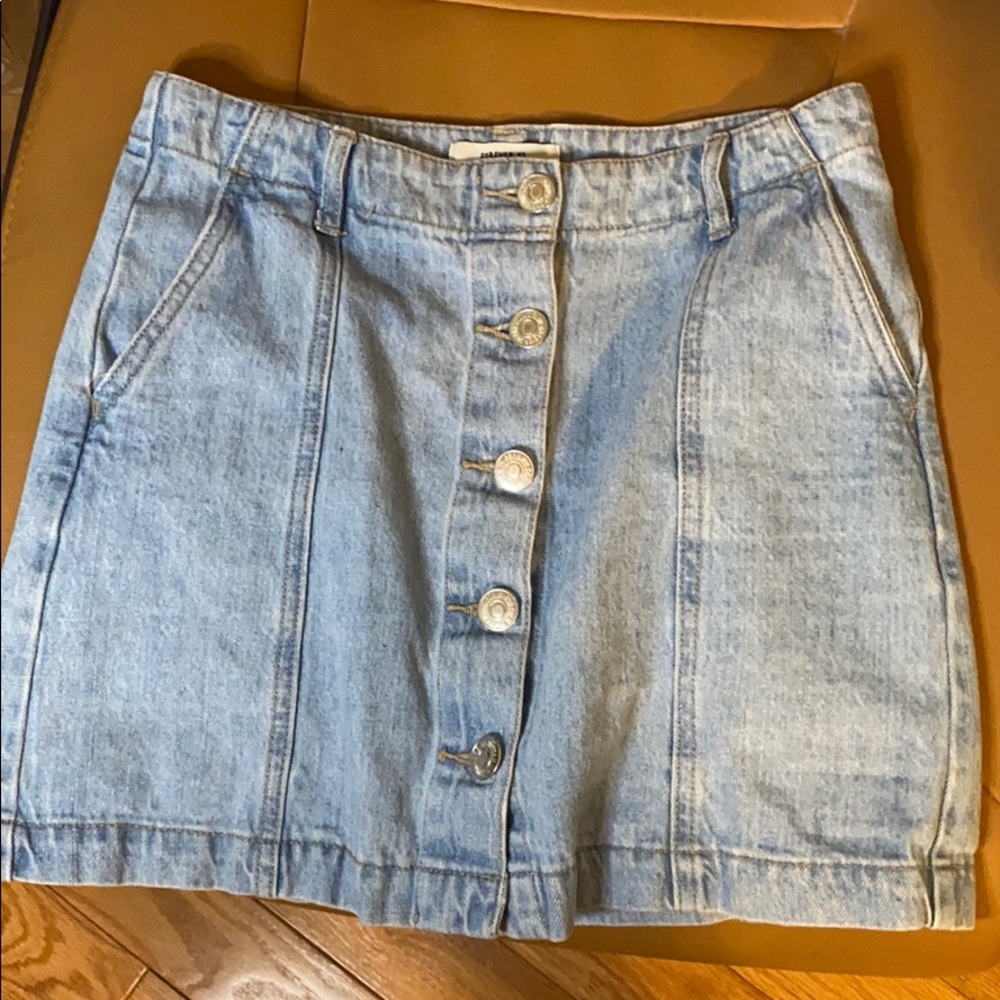 forever 21 short jean skirt